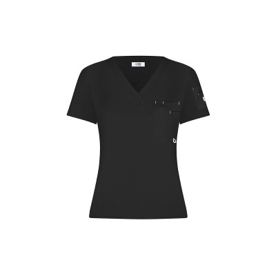 Pulse Scrub Top / Black - Black / Negro